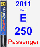 Passenger Wiper Blade for 2011 Ford E-250 - Vision Saver