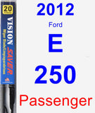 Passenger Wiper Blade for 2012 Ford E-250 - Vision Saver