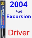 Driver Wiper Blade for 2004 Ford Excursion - Vision Saver