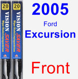 Front Wiper Blade Pack for 2005 Ford Excursion - Vision Saver