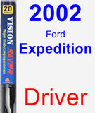 Driver Wiper Blade for 2002 Ford Expedition - Vision Saver