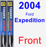 Front Wiper Blade Pack for 2004 Ford Expedition - Vision Saver