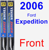 Front Wiper Blade Pack for 2006 Ford Expedition - Vision Saver