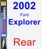 Rear Wiper Blade for 2002 Ford Explorer - Vision Saver