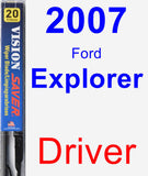 Driver Wiper Blade for 2007 Ford Explorer - Vision Saver