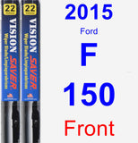 Front Wiper Blade Pack for 2015 Ford F-150 - Vision Saver