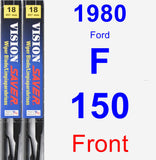 Front Wiper Blade Pack for 1980 Ford F-150 - Vision Saver