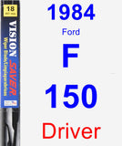 Driver Wiper Blade for 1984 Ford F-150 - Vision Saver