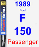 Passenger Wiper Blade for 1989 Ford F-150 - Vision Saver