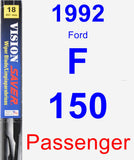 Passenger Wiper Blade for 1992 Ford F-150 - Vision Saver