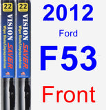 Front Wiper Blade Pack for 2012 Ford F53 - Vision Saver