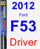 Driver Wiper Blade for 2012 Ford F53 - Vision Saver