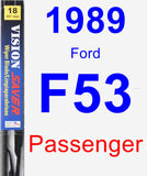 Passenger Wiper Blade for 1989 Ford F53 - Vision Saver