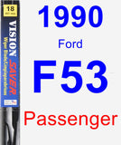 Passenger Wiper Blade for 1990 Ford F53 - Vision Saver