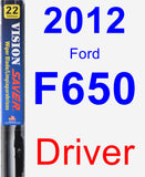 Driver Wiper Blade for 2012 Ford F650 - Vision Saver