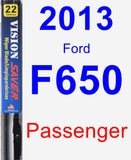 Passenger Wiper Blade for 2013 Ford F650 - Vision Saver