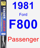 Passenger Wiper Blade for 1981 Ford F800 - Vision Saver