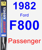 Passenger Wiper Blade for 1982 Ford F800 - Vision Saver