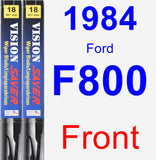 Front Wiper Blade Pack for 1984 Ford F800 - Vision Saver