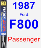 Passenger Wiper Blade for 1987 Ford F800 - Vision Saver