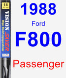 Passenger Wiper Blade for 1988 Ford F800 - Vision Saver