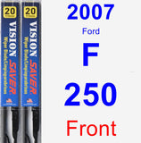 Front Wiper Blade Pack for 2007 Ford F-250 - Vision Saver