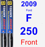 Front Wiper Blade Pack for 2009 Ford F-250 - Vision Saver