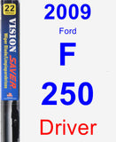 Driver Wiper Blade for 2009 Ford F-250 - Vision Saver