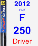 Driver Wiper Blade for 2012 Ford F-250 - Vision Saver