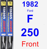 Front Wiper Blade Pack for 1982 Ford F-250 - Vision Saver