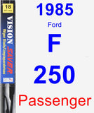 Passenger Wiper Blade for 1985 Ford F-250 - Vision Saver