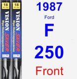 Front Wiper Blade Pack for 1987 Ford F-250 - Vision Saver