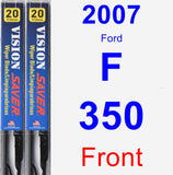 Front Wiper Blade Pack for 2007 Ford F-350 - Vision Saver