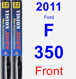 Front Wiper Blade Pack for 2011 Ford F-350 - Vision Saver