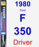 Driver Wiper Blade for 1980 Ford F-350 - Vision Saver