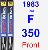 Front Wiper Blade Pack for 1983 Ford F-350 - Vision Saver