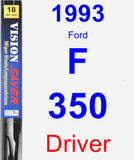 Driver Wiper Blade for 1993 Ford F-350 - Vision Saver