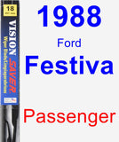 Passenger Wiper Blade for 1988 Ford Festiva - Vision Saver