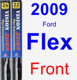 Front Wiper Blade Pack for 2009 Ford Flex - Vision Saver