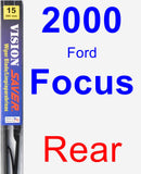 Rear Wiper Blade for 2000 Ford Focus - Vision Saver