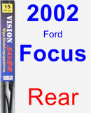 Rear Wiper Blade for 2002 Ford Focus - Vision Saver