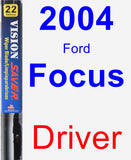 Driver Wiper Blade for 2004 Ford Focus - Vision Saver