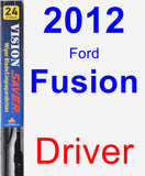 Driver Wiper Blade for 2012 Ford Fusion - Vision Saver