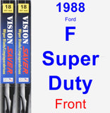 Front Wiper Blade Pack for 1988 Ford F Super Duty - Vision Saver