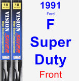 Front Wiper Blade Pack for 1991 Ford F Super Duty - Vision Saver