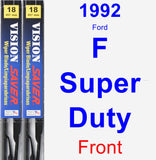 Front Wiper Blade Pack for 1992 Ford F Super Duty - Vision Saver