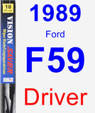 Driver Wiper Blade for 1989 Ford F59 - Vision Saver