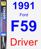 Driver Wiper Blade for 1991 Ford F59 - Vision Saver