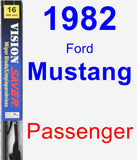 Passenger Wiper Blade for 1982 Ford Mustang - Vision Saver