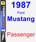 Passenger Wiper Blade for 1987 Ford Mustang - Vision Saver